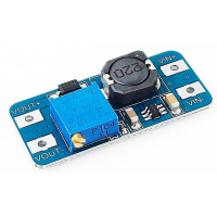 Повышающий преобразователь MT3608 DC/DC: Uin 2...24 В. Uout до 28 В. Iout до 2 А (2577) Повышающий преобразователь MT3608 DC/DC: Uin 2...24 В. Uout до 28 В. Iout до 2 А (2577)